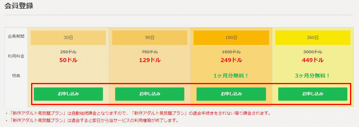 新作アダルト見放題プラン